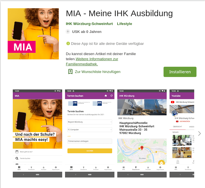 Mit der MIA APP zum Ausbildungsplatz, Speeddating einmal anders