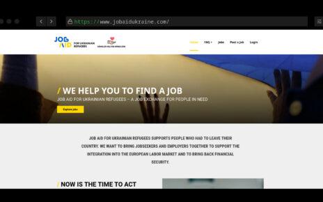 Internetseite jobaidukraine.com