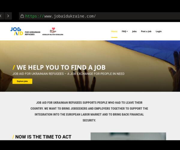 Internetseite jobaidukraine.com