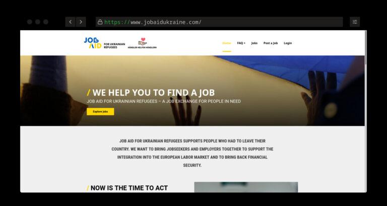 Job-Plattform für Ukraine-Flüchtende geschaffen
