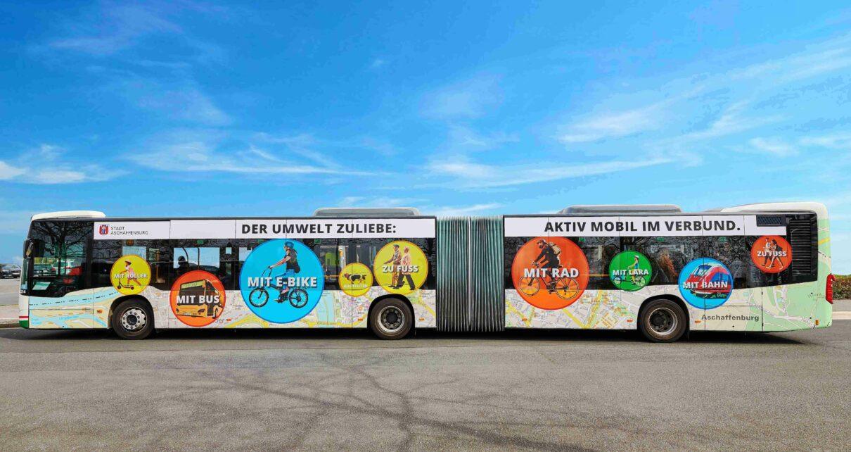 Bus des Umweltverbunds Aschaffenburg