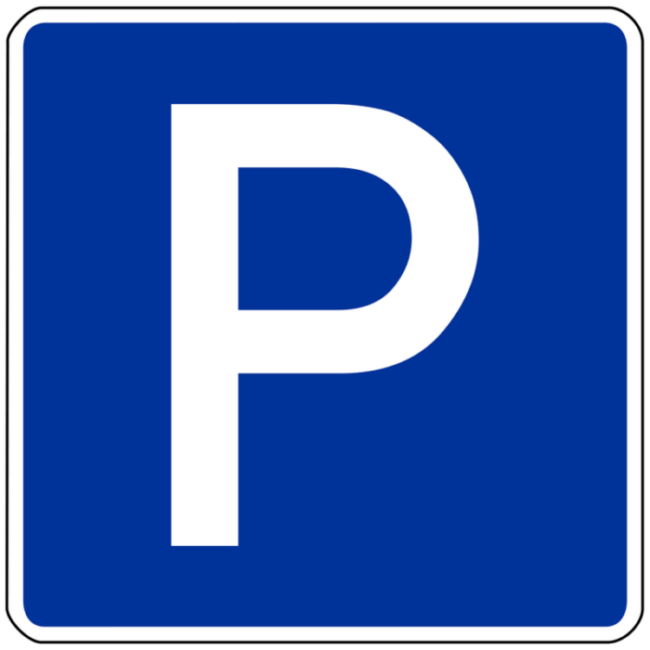 Parkplatzschild