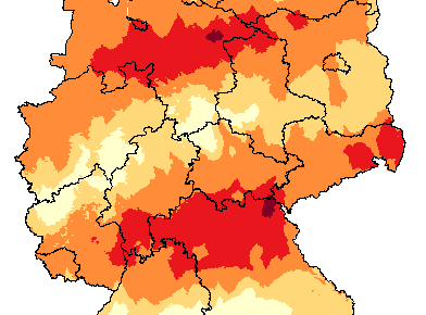 Waldbrandkarte