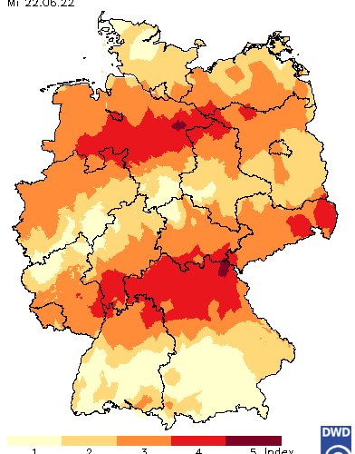 Waldbrandkarte