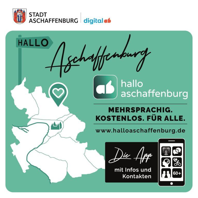 Jetzt auch in Ukrainisch, die APP hallo aschaffenburg
