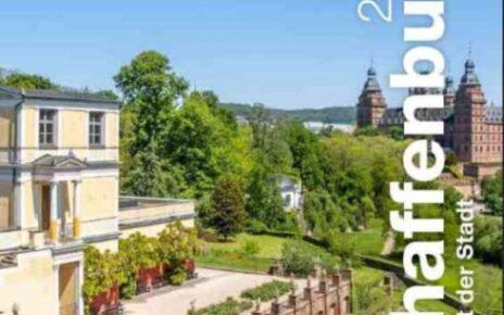 Cover Jahresbericht der Stadt Aschaffenburg mit Bild Pompejanum und Schloss Johannisburg