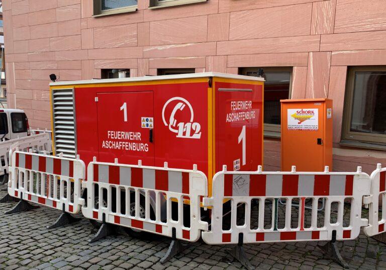 Simulierter Stromausfall (Stresstest) im Aschaffenburger Rathaus