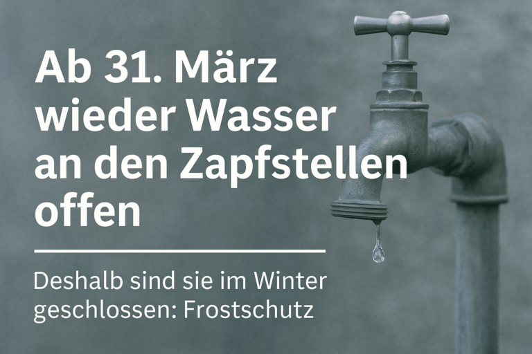 Friedhof Aschaffenburg: Ab 31. März wieder Wasser an den Zapfstellen – deshalb sind sie im Winter geschlossen