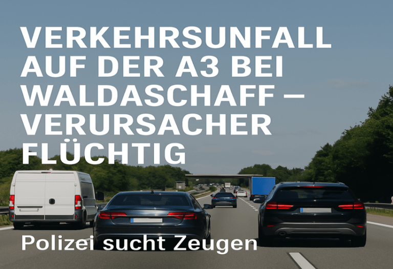 A3 bei Waldaschaff: Unfall nach Spurwechsel – Verursacher flüchtig