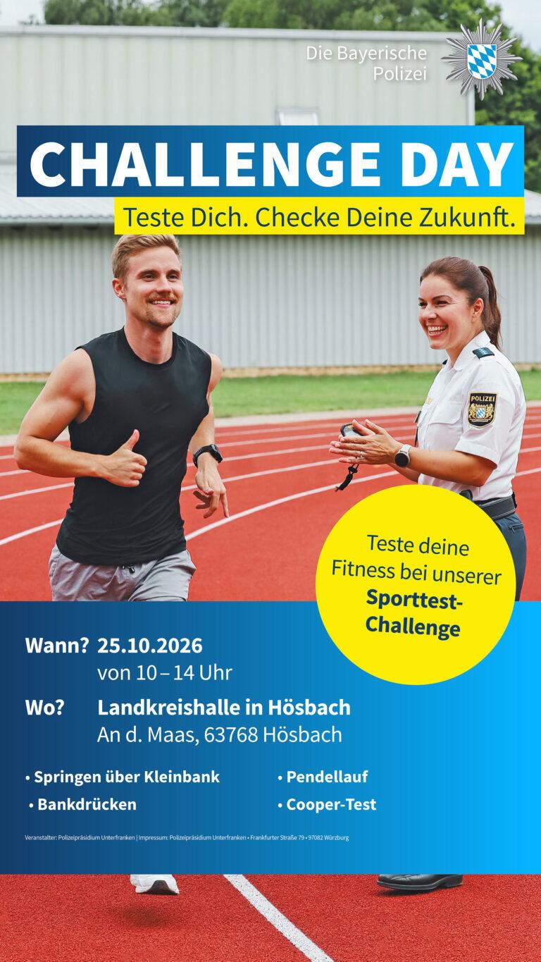 Sporttest-Challenge in Hösbach: Am 25. Oktober den Polizei-Sporttest ausprobieren